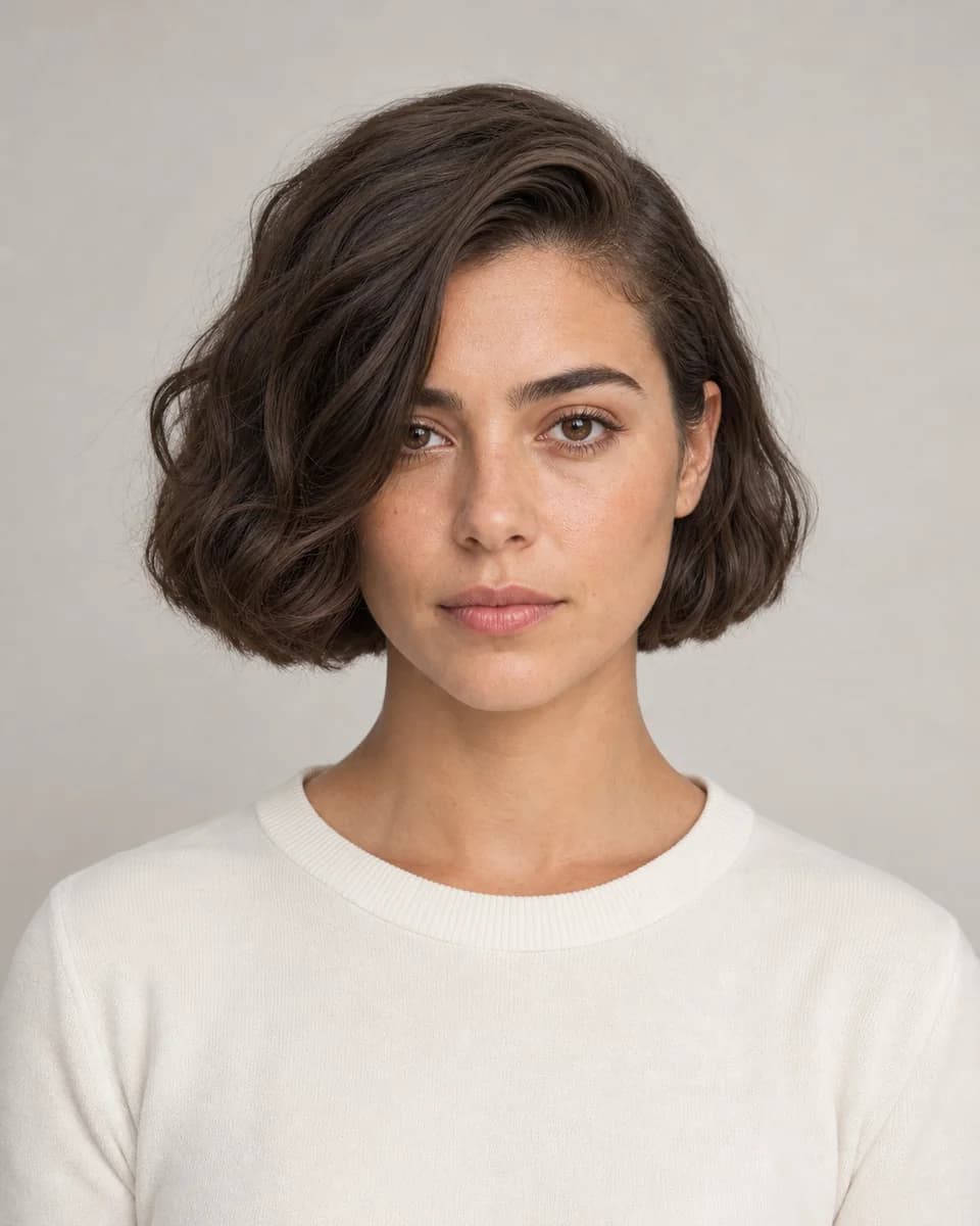 Italian bob — synthetic hairstyle study portrait