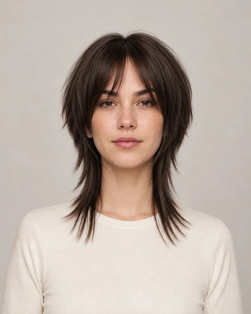 Octopus cut — synthetic hairstyle study portrait